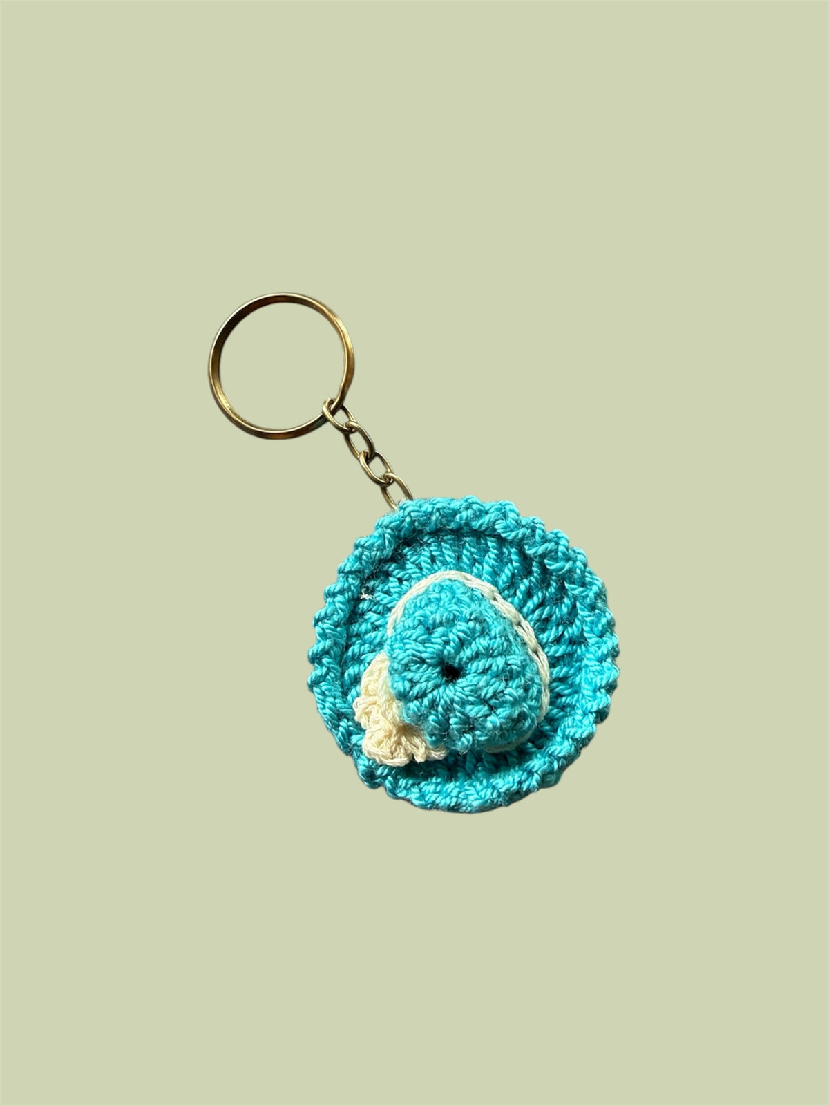 Knot By Knot Handmade Crochet Bucket Hat Keychain