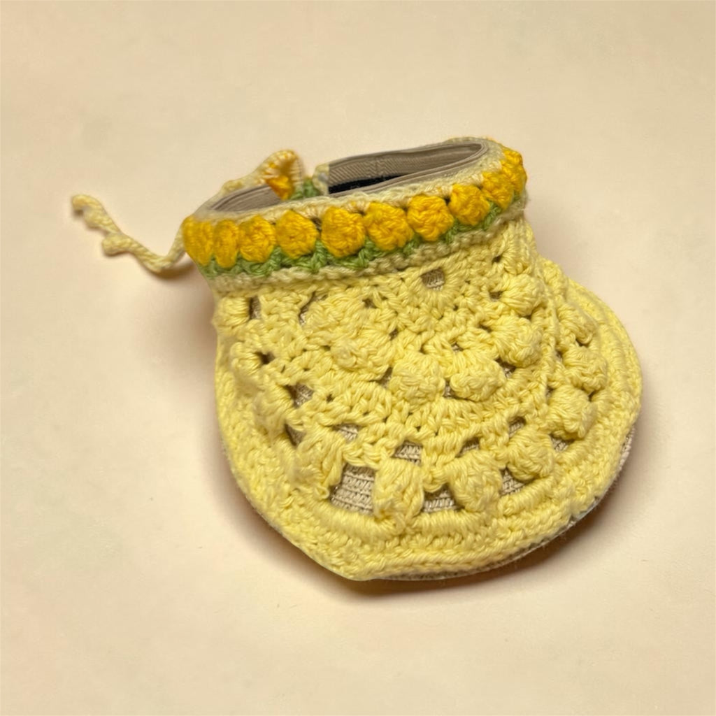 Knot By knot Handcrafted Crochet Sun Visor Hat