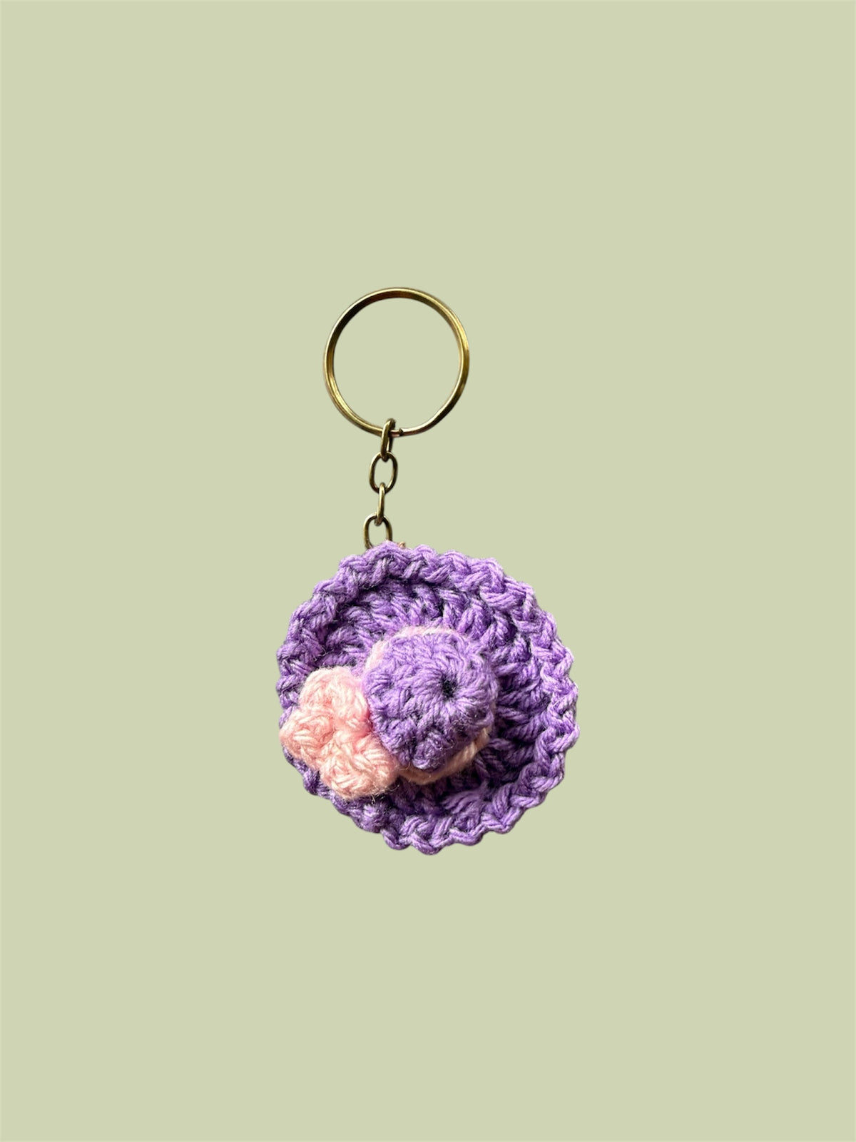 Knot By Knot Handmade Crochet Bucket Hat Keychain