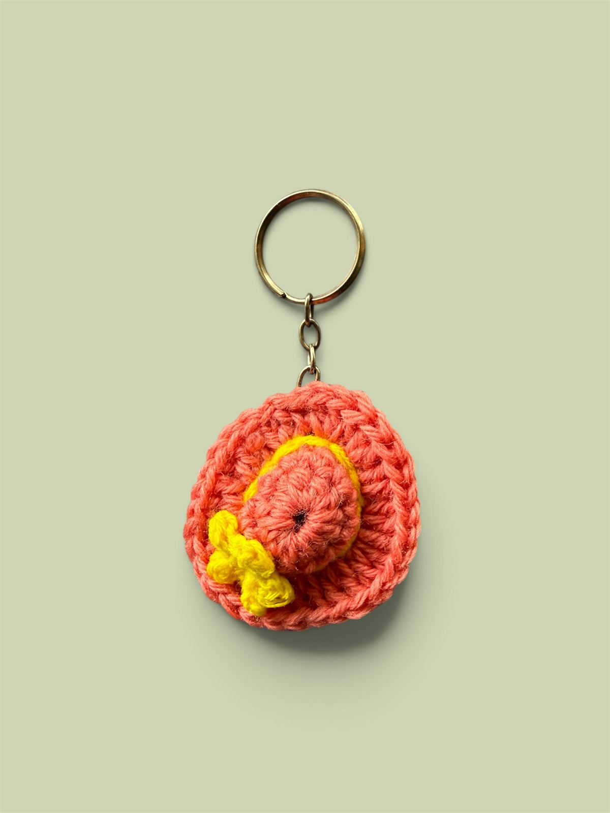 Knot By Knot Handmade Crochet Bucket Hat Keychain