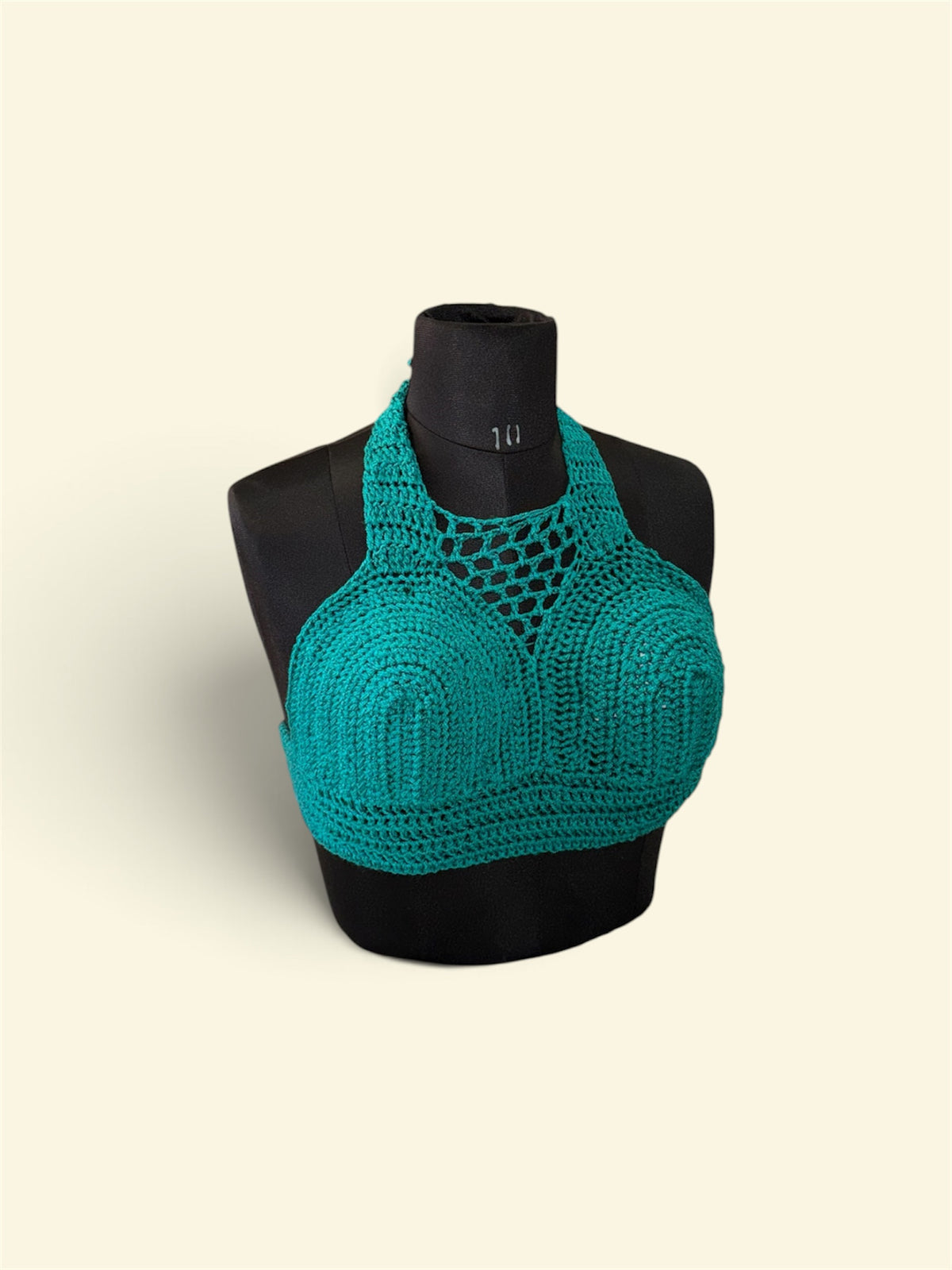 Knot By Knot Boho Sunset Handmade Crochet Halter Crop Top