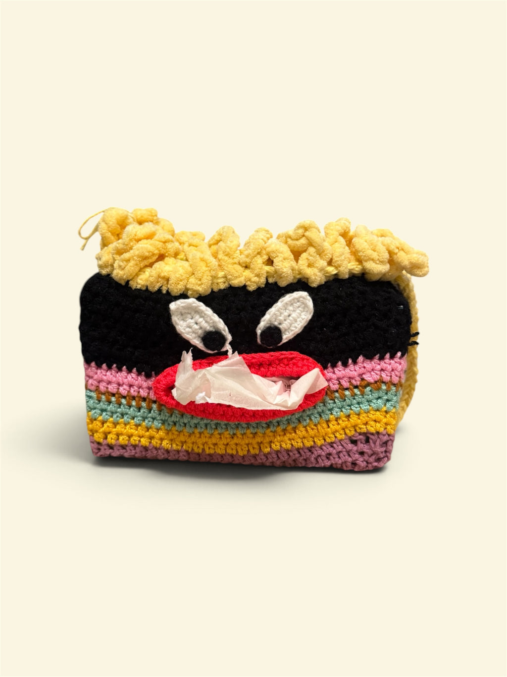 Knot By Knot Crochet Monster Car Tissue Box Cover / Holder (includes tissue box)
