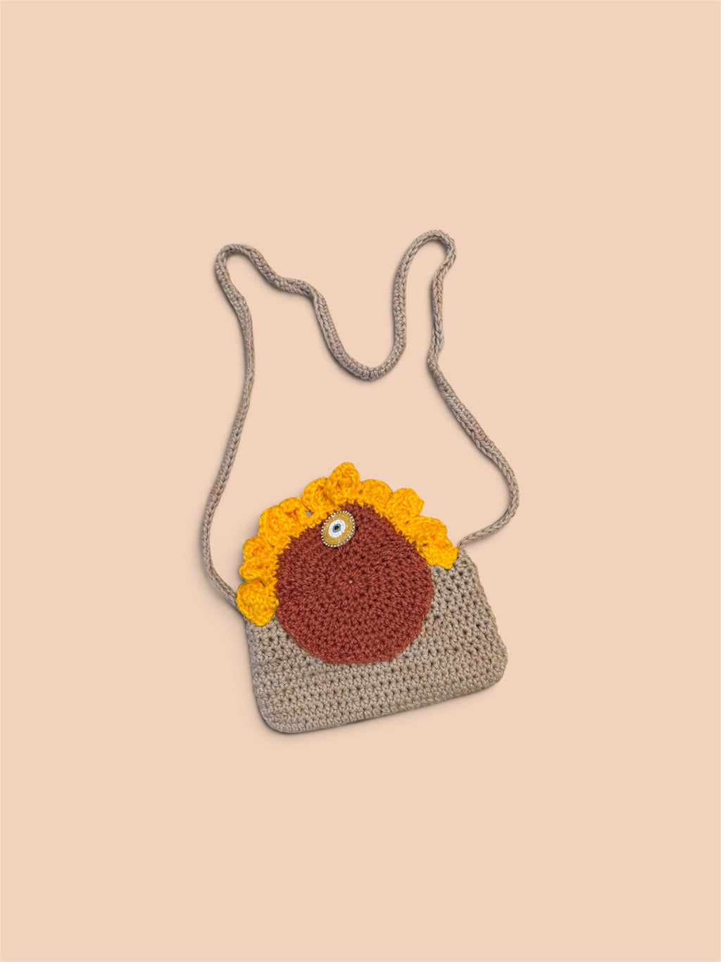 Knot by Knot Sun-Kissed Crochet Crossbody Bag