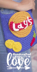 Handmade Crochet "Lay's" Style Chips Sling Bag